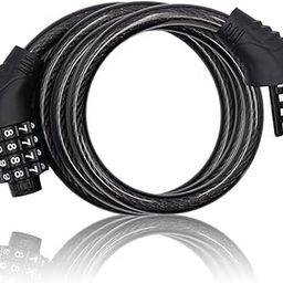 Revelook 4 Digit 3 Feet Long Bike Lock Cable Combination, Resettable Anti Theft Bicycle Lock for Electric Scooter-14