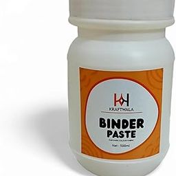 Block Printing Binder Paste (500 ml) For Dark Color Cotton Fabric (Set of 1, White)-15