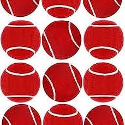 HTM Rubber Light Weight Cricket Tennis Ball (Red) -Pack of 12 Balls Standard Size-image-52