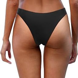 Women Cheeky Bikini Bottom Brazilian High Cut Swim Bottom Low Rise Bathing Suit Bottom-image-44