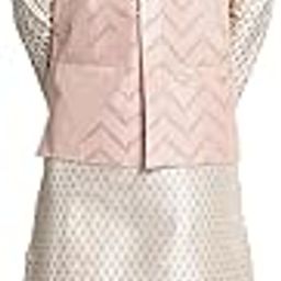 (Since 1958 Men's Silk Blend Kurta and Pyjama with Nehrujacket-image-67