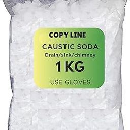 COPYLINE Caustic Soda Flakes for Effective Drain & chimney Cleaner | Clear Powder Drain Clogged Sinks and Pipes | Multipurpose Cleaning - 1 kg-image-28