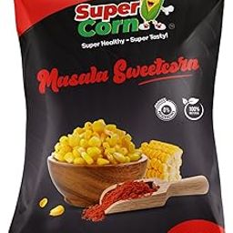 SUPER CORN - Ready to Eat Steam Boiled Sweet Corn With Peri Peri Masala, Super Healthy - Super Tasty! 145g x Pack of 06-image-58