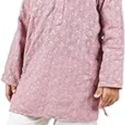 Baby Boys Classic Fit Cotton Kurta and Pyjama Set | Purple/White | 2-3 Years | KIDS12646-image-128