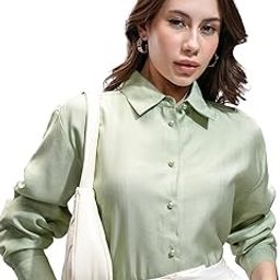 tokyo talkies Women's Solid Relaxed Fit Shirt-picture-15
