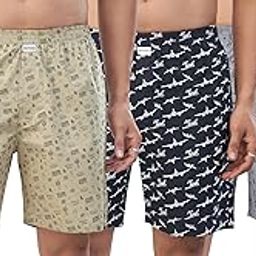 Men's Pure Cotton Printed Boxer Shorts – Soft, Breathable, All-Day Comfort (Pack of 3)-image-26