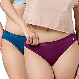 Anti Bacterial Mid Waist Premium Cotton Spandex Underwear Bikini Knicker Panties for Women- No Marks Waistband &StayFresh Treatment-picture-37