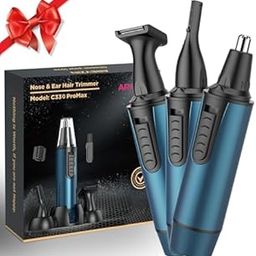 AREYZIN Nose Trimmer for Men Multipurpose 3 in 1 Nose Hair Remover Nose Ear Trimmer- Rechargeable USB, Stainless Steel Blades, Waterproof-picture-10