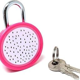 Brown Leaf Pack of 1 Cute Mini Fruit Design Padlock Lock with Keys for Luggage Lock Jewelry Box Lockers Diary (Design 1)-image-99