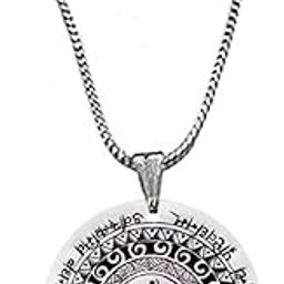 Maha Mrityunjaya Mantra Snake Chain Religious Pendant for Men and Women-image-90