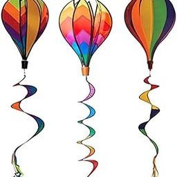 Enakshi (LABEL) Creations 3Pcs Hot Air Balloon Wind Windsocks Garden Lwan Outdoor Toy Decor WindsockToys & Hobbies|Outdoor Toys & Structures| Outdoor Toys Structures-image-83