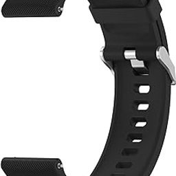Tobfit 22MM Silicone Strap for Samsung Galaxy Watch 3 45mm/ Galaxy Watch 46mm/Gear S3 Classic/Frontier/Amazfit/OnePlus/Noise/Boat/Fire-Boltt Compatible with All 22mm Watches(Only Strap)-image-78