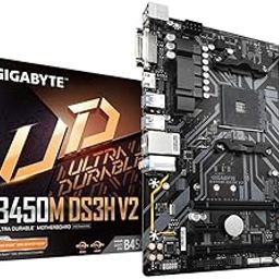 GIGABYTE B450M DS3H V3 (AMD Ryzen AM4/Micro ATX/M.2/HMDI/DVI/USB 3.1/DDR4/Motherboard)-32