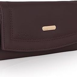 Women's Clutch Purse with Card Holder, Daily Use (Brown)-53