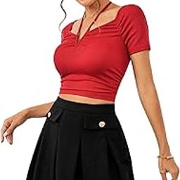 Women's Summer Elegant & Casual & Daily & Dating & Work Loose A-Line Button Decor Mini Skirt-picture-31