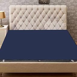 DREAM FASHION PVC Baby Plastic Sheet/Bed Protecting Mat/Rubber Mattress Protector, Waterproof (48x72, Blue)-image-32