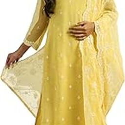 Women's Poly Chiffon Kurta Set-picture-44