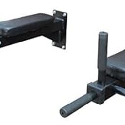 Heavy duty Wall mounted Dips station with side bar in black Dip Station-picture-27