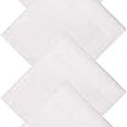 Unisex 100% Cotton Premium Collection Handkerchiefs - (Pack of 6) (White -46X46 CM)-image-85