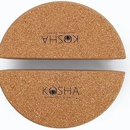 Semi Circle Balance Yoga Block - Provides Support & Improves Stability, 3.5in x 4in x 9.5in, Semi-Circle Shape, 100% Bio-degradable (Natural, Set of 2)-picture-14