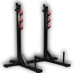 HASHTAG FITNESS Multi-Function Squat Stand Fully Adjustable Home Gyms Barbell Stand for Squat Equipment for Home, Black-7