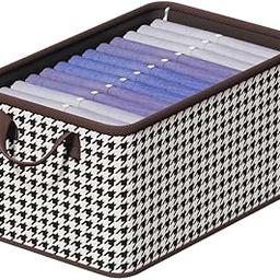 Prime Pick Foldable Clothing Storage Boxes Cloth Organizer without Lid Washable Breathable Non-Woven Fabric with Metal Frame & Handles for Jeans T-shirts Socks Underwear, Versatile Home Storage Pack 1-image-52