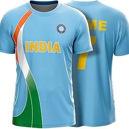India 2007 World Cup Jersey – Indian Blue Edition | Personalize with Your Name & Number | Kids, Men, Women-image-87