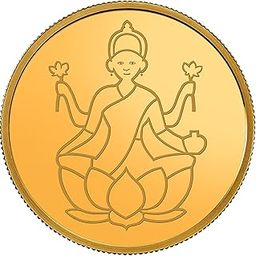 24K (999) 0.5gm Goddess Lakshmi BIS Hallmarked Gold Coin-image-42