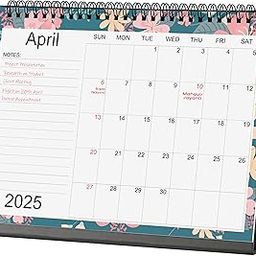 AccuPrints 2025 Floral Desk Calendar | Includes Note Section | Size (9.5 x 7) inch | Planning, Tracking & Scheduling-11