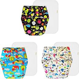 Dumbledo Premium Cloth Diaper with Cotton Insert (Pack of 3) | Dry Feel and Comfortable | Leakproof | Quick Dry | Perfect for Indian Summers | 3 Months – 3 Years | Unisex Baby-picture-27