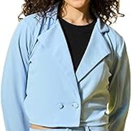 Women's Stylish Solid Polyester Formal and Casual Wear Cropped Jacket-picture-11