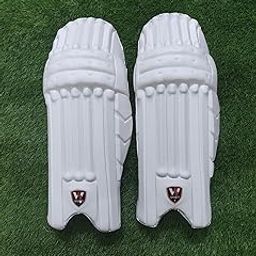 WS SPORTS Youth Batting Pads Test for Cricket | Lightweight & Durable Protection | Comfortable & Adjustable | Medium | White Colour-image-45