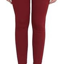 Soft Cotton Stretchable Churidar Leggings - Free Size Plus 35 Colors for Womens and Girls (Maroon)-image-81