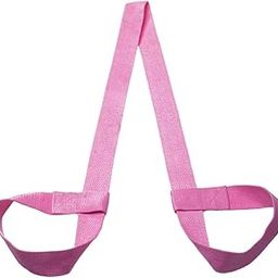 Loom Tree Cotton Yoga Mat Strap Pilates Mat Carrier Fitness Stretchy Loop Pink-image-82