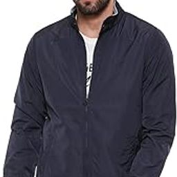 Men's Polyester Standard Length Casual Jacket-image-8