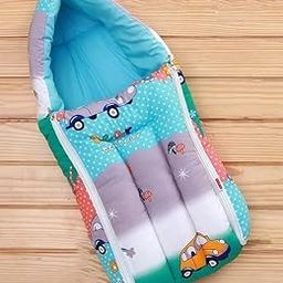 BEGINNER HOOD Cotton Baby Sleeping Bag for Newborns Soft & Cozy Infant, Portable Baby Bassinet, Unisex Baby Sleeping Bed 0-9 Month (Tiranga)-image-40