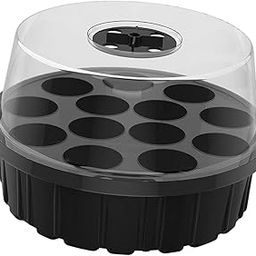 ARTISOUL® 13 Holes Plant Starting Tray Set with Vents 8X5Inch Starter Tray for Flowers Black-image-31