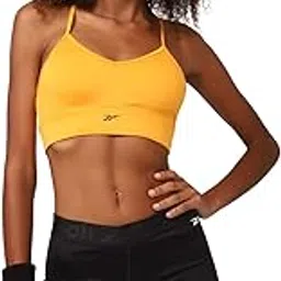 reebok Women's Polyester Wire Free Standard Sports, Seamless Training Bra-picture-24