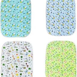 Infantbond Waterproof Baby Bed Massager Bed, Dry Sheets Mattress Protector (0-3 Months) (Pack of 4)(44CM*50CM)(Pal)-29