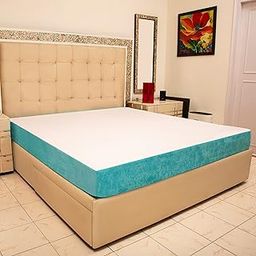 UrbanBed 100% Waterproof UltraFresh? Treated Polycotton King Size Mattress Protector | Anti Slip | Highly Breathable & Anti Bacterial | 1-Year Warranty | 72" x 72" - White & Teal-image-30