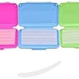 Dental Ortho Wax Sheets Box Of 5 Strips in Each (Multi Colour) Dental Orthodontics Ortho Wax fruit Scent For Brace Bracket Gum Irritation (1 Box)-11