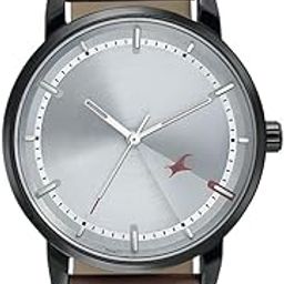 Men Style Up Silver Dial Leather Strap Analog Watch for Guys-NS3278NL01/NT3278NL01-picture-19