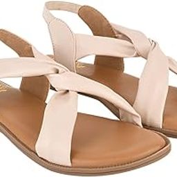 Cross Strap Flat Sandals For Women & Girls-7
