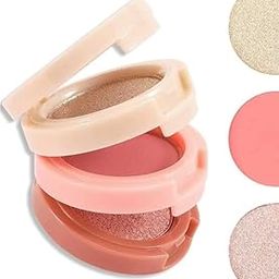 Long Lasting 3 in 1 blusher and highlighter Highlighter (MULTICOLOR)-image-71
