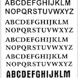 S.A.V.I 3D Temporary Tattoo Black Bold English Alphabet Name Design Size 19x9CM - 1PC.-27