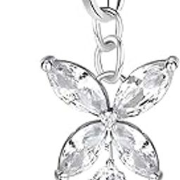 Silver Plated Clip-On Style 'Crystal Spring Bloom' Flower Charm Belly Button Navel Ring For Women And Girls (BB0220) 1 Pc-image-34