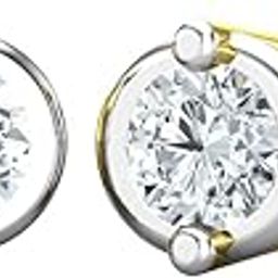 18KT Yellow Gold and Diamond Stud Earring for Women-image-64