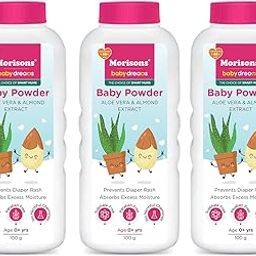 Morisons Baby Dreams Baby Powder 100 gm (Pack of 3)-image-84
