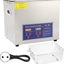 Ubervia Cleaner with Timer, 10L Ultrasonic Cleaner Stainless Steel for Electronics Industry for Service Industry for Chemical Industry for Laboratory(#2)-image-80