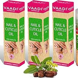 Vaadi Herbals Revitalizing Nail & Cuticle Oil Pack of 3 x 10ml | Prevents Peeling & Cracking of Skin | With Jojoba Oil & Shea Butter-6